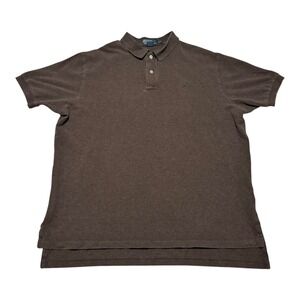 Polo by Ralph Lauren Embroidered Green Logo Brown Polo‎ Shirt Men's 2XL